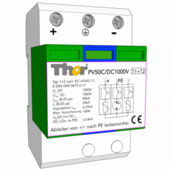 THOR PV50-DC1500V Kombiableiter – Typ 1+2