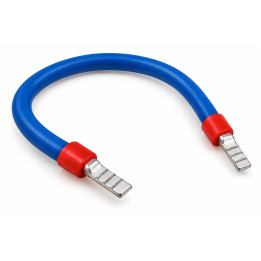 Verdrahtungsbrücke 10qmm blau- 50cm | Eddi